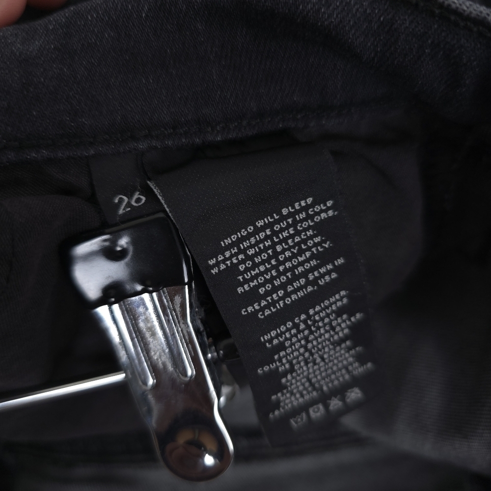 J Brand Affray Asymetric Hem Busted Knee Jeans 26 - Picture 9 of 11